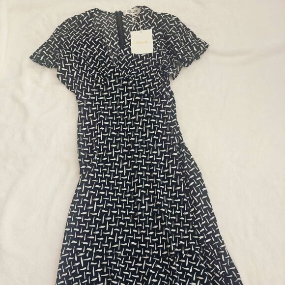 NWT Diane von Furstenberg DVF Celia floral-print crepe midi dress - Picture 6 of 8